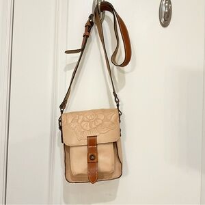 Patricia Nash Tooled Leather Crossbody Bag, EUC